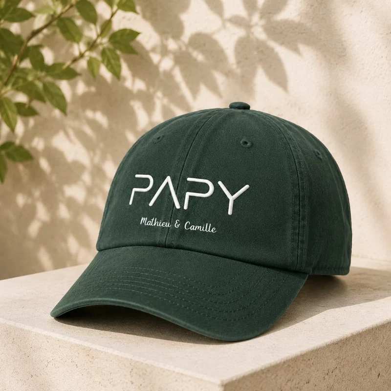 Casquette personnalisée papy - Prénoms petits-enfants