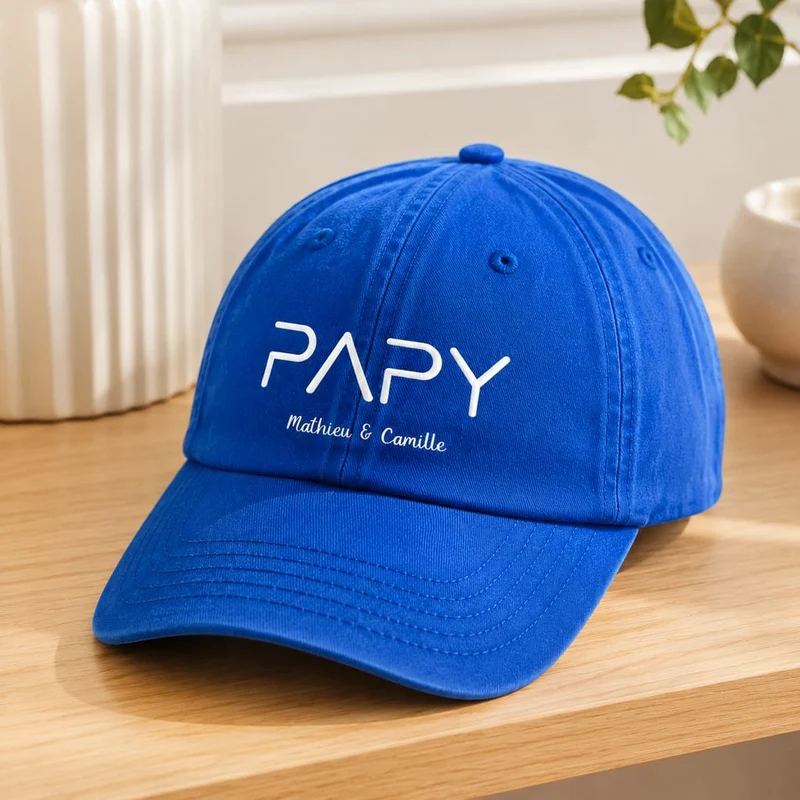 Casquette personnalisée papy - Prénoms petits-enfants