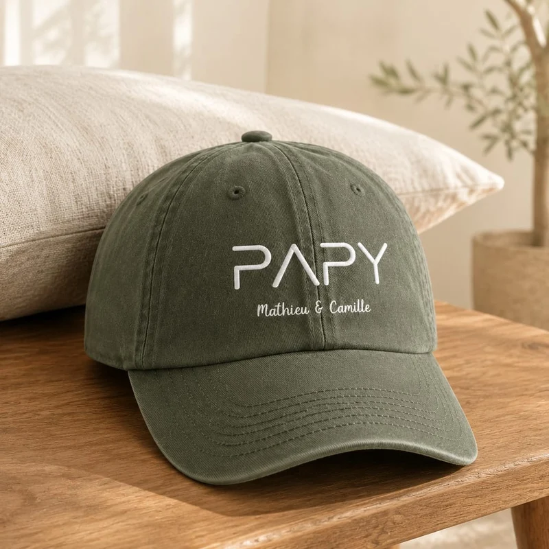 Casquette personnalisée papy - Prénoms petits-enfants