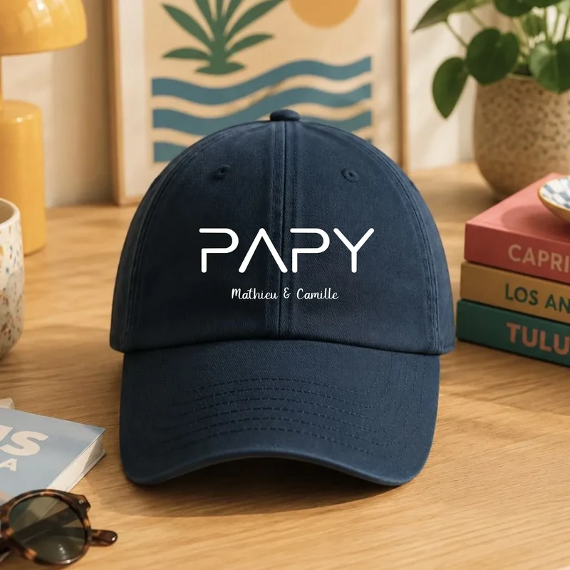 Casquette personnalisée papy - Prénoms petits-enfants