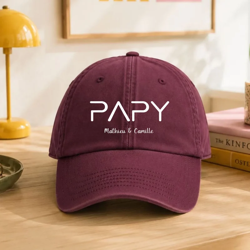 Casquette personnalisée papy - Prénoms petits-enfants