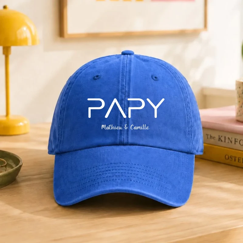 Casquette personnalisée papy - Prénoms petits-enfants