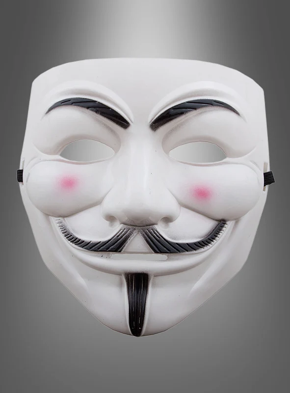 Anonymous Maske mit Bart