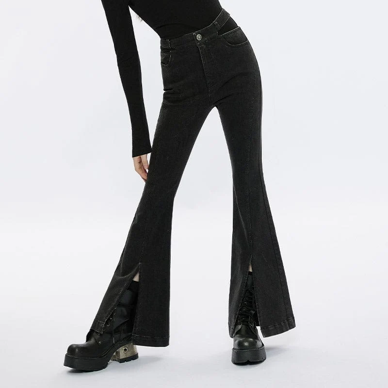 Ausgestellte Punk-Jeans für Damen