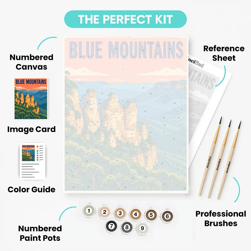 Three Sisters Sunset - Paint by Numbers Kit