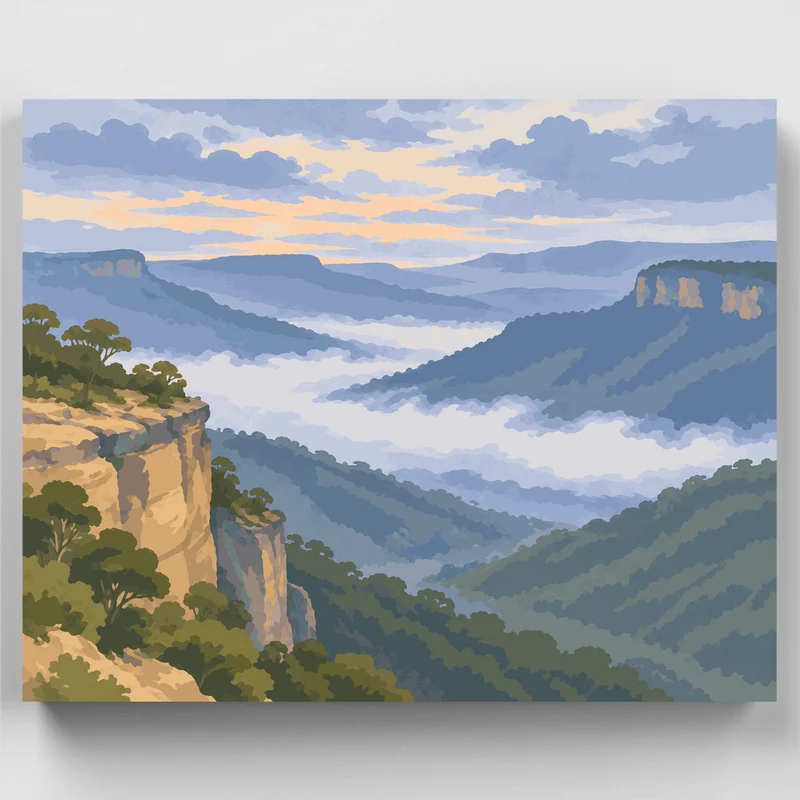 Jamison Valley Mist - Paint by Numbers Kit