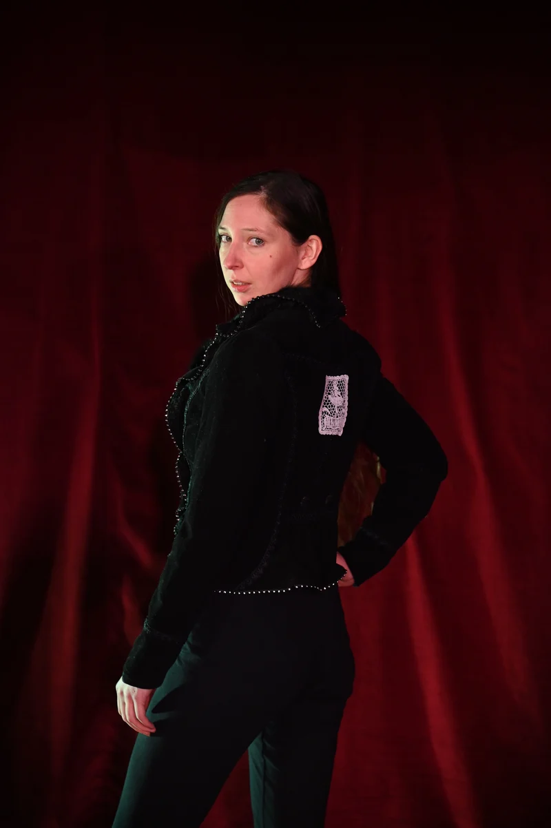 Jacke - Samtjacke im 80er Jahre Stil - W211
