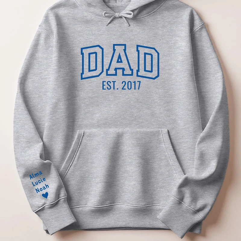 T-shirt personnalisé papa - Dad since brodé