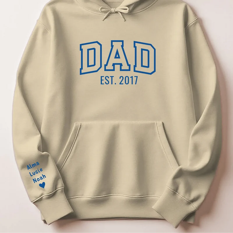 T-shirt personnalisé papa - Dad since brodé