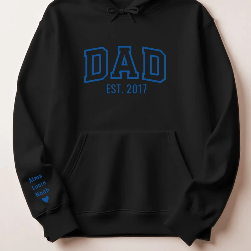 T-shirt personnalisé papa - Dad since brodé
