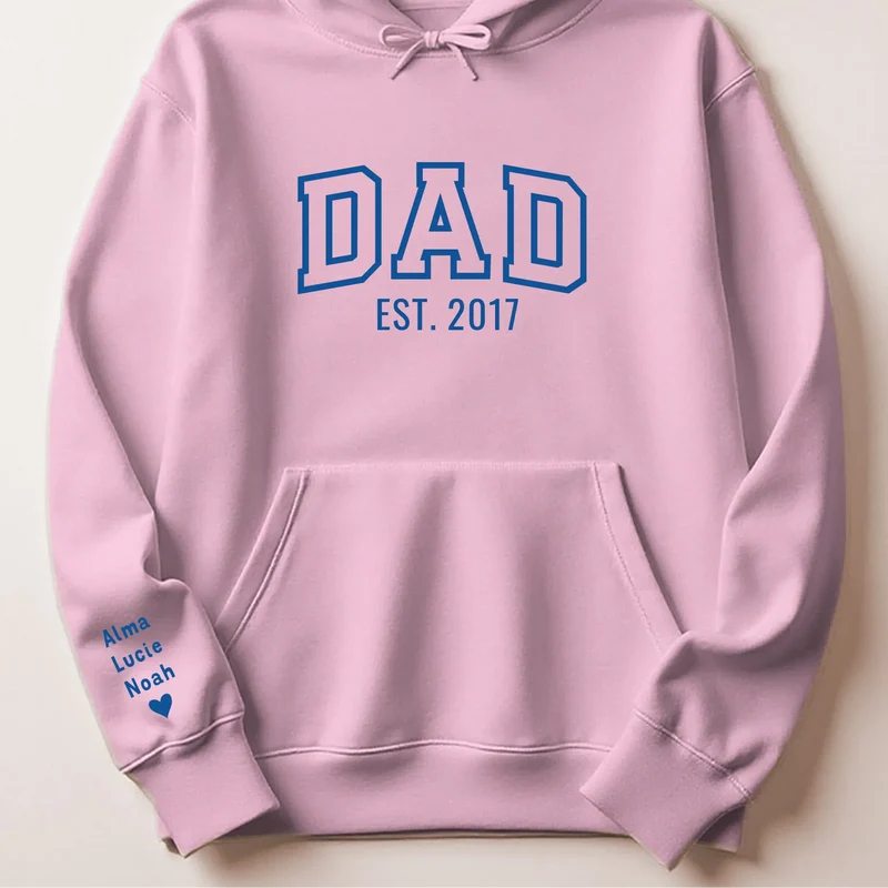 T-shirt personnalisé papa - Dad since brodé