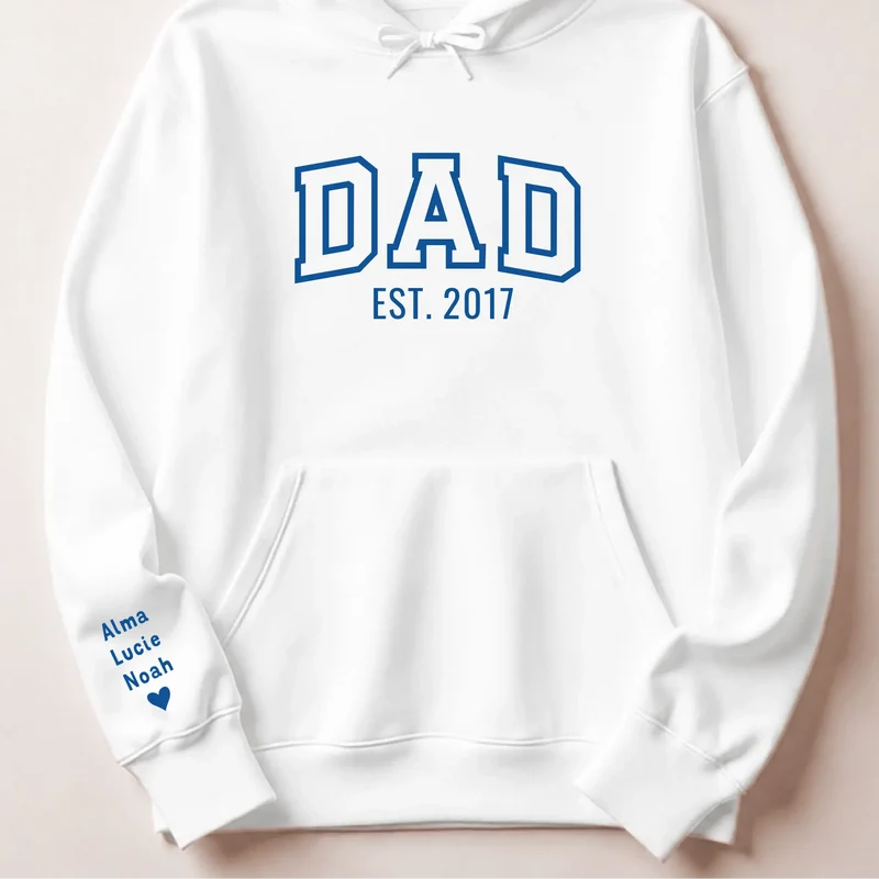 T-shirt personnalisé papa - Dad since brodé
