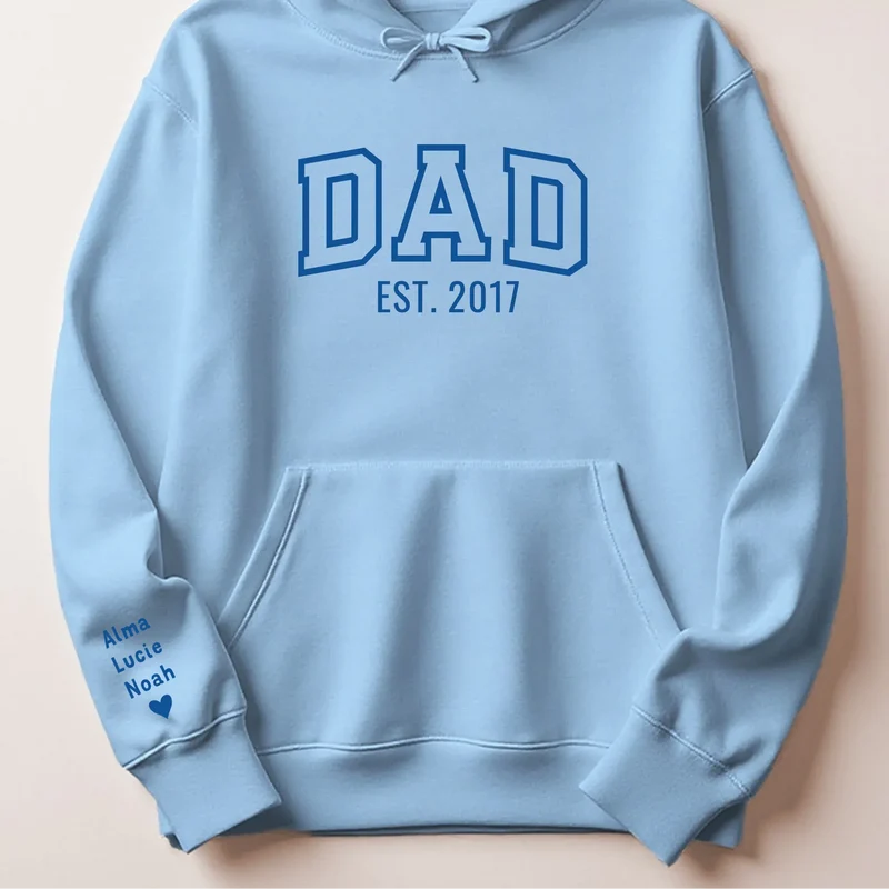 T-shirt personnalisé papa - Dad since brodé