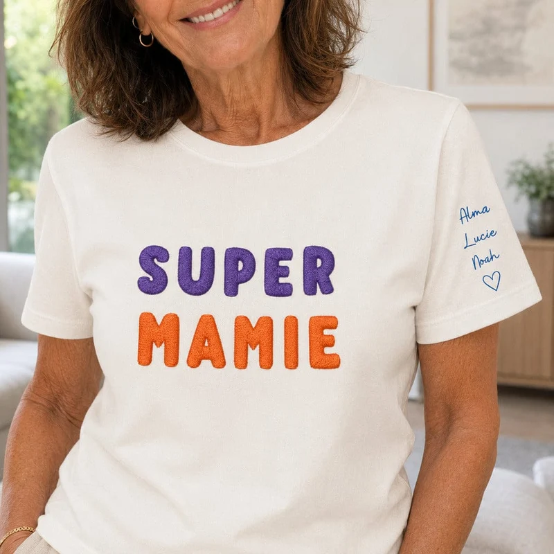 T-shirt personnalisé mamie - Super mamie