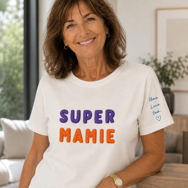 T-shirt personnalisé mamie - Super mamie