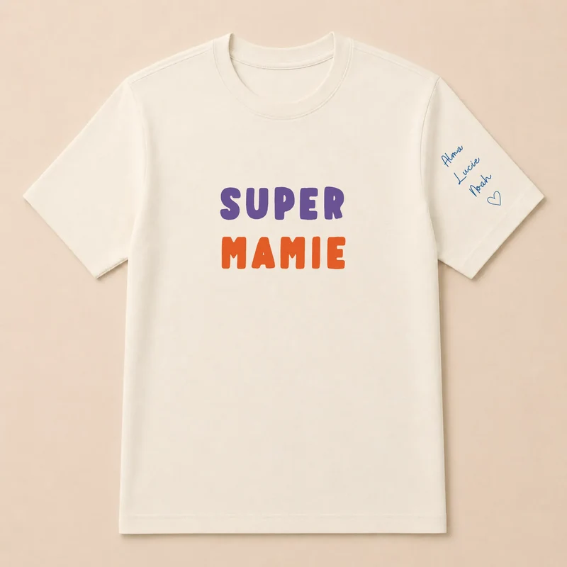 T-shirt personnalisé mamie - Super mamie