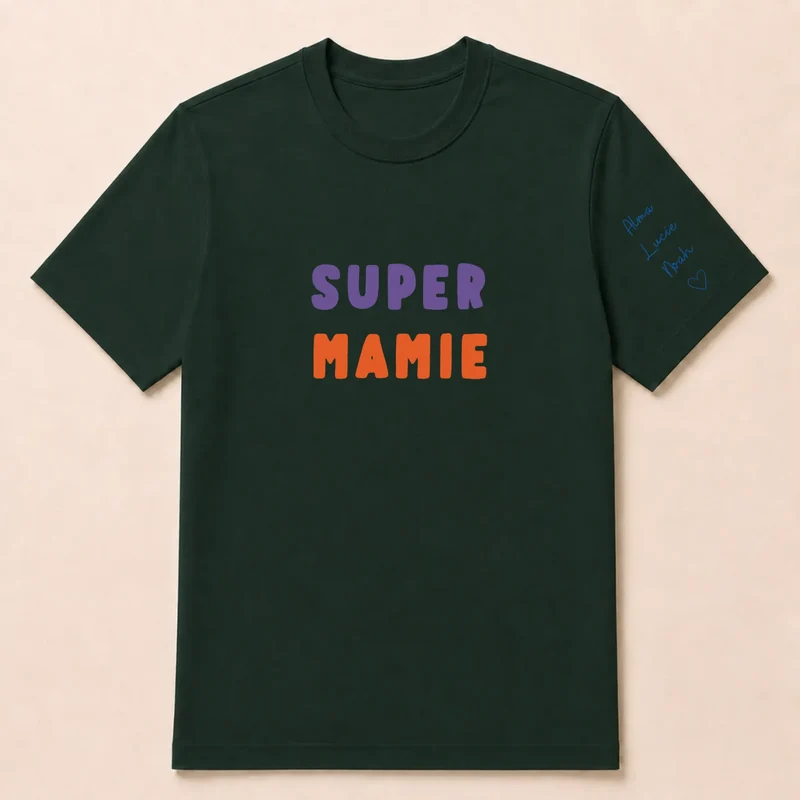 T-shirt personnalisé mamie - Super mamie