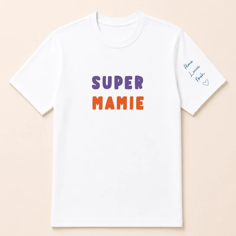 T-shirt personnalisé mamie - Super mamie