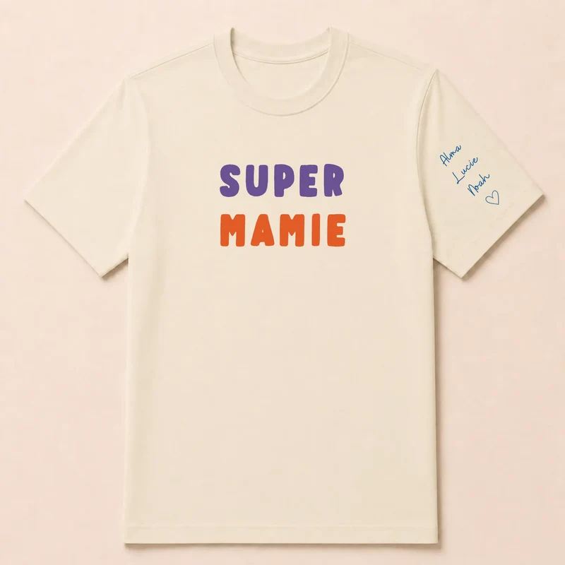 T-shirt personnalisé mamie - Super mamie