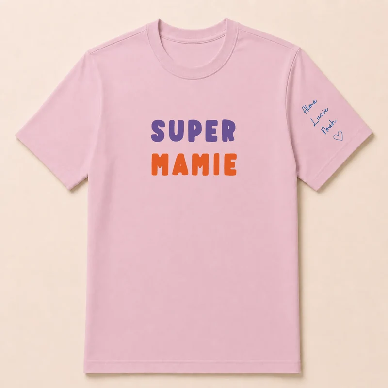 T-shirt personnalisé mamie - Super mamie