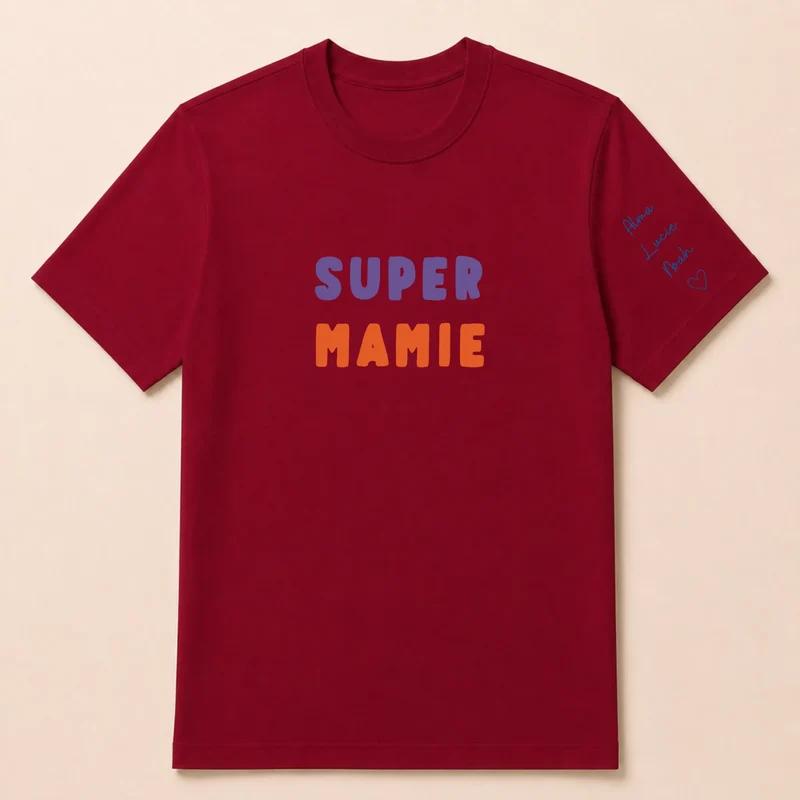 T-shirt personnalisé mamie - Super mamie