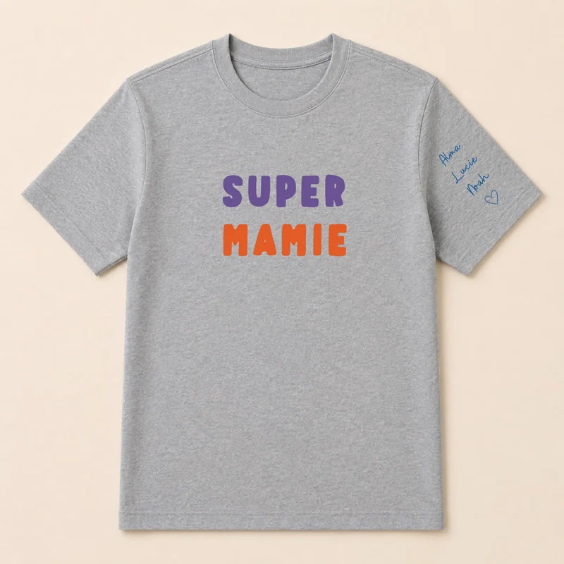 T-shirt personnalisé mamie - Super mamie