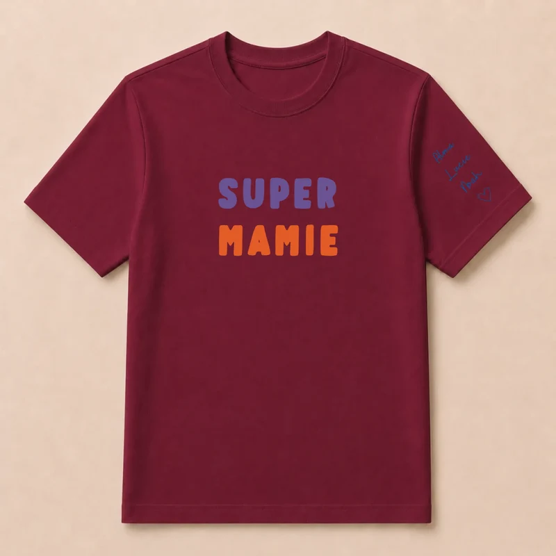 T-shirt personnalisé mamie - Super mamie