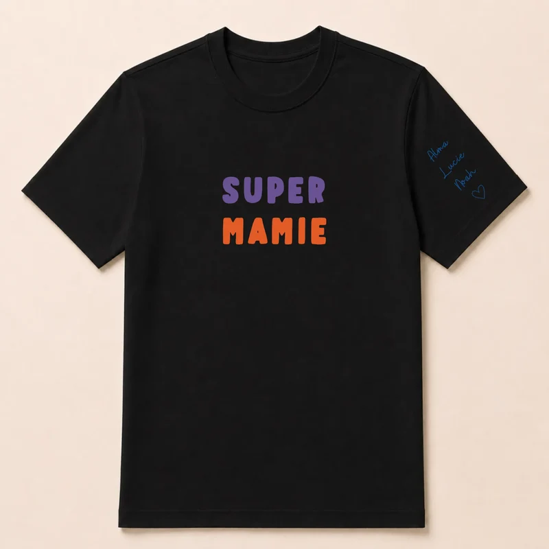 T-shirt personnalisé mamie - Super mamie
