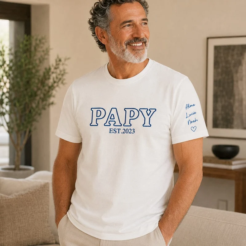 T-shirt personnalisé futur grand-père - Annonce de grossesse