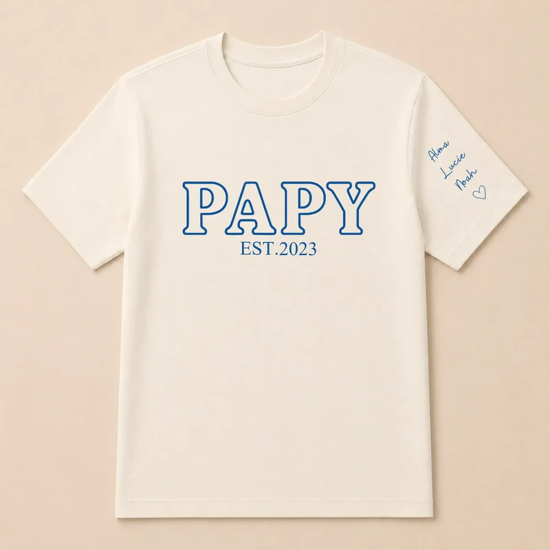 T-shirt personnalisé futur grand-père - Annonce de grossesse
