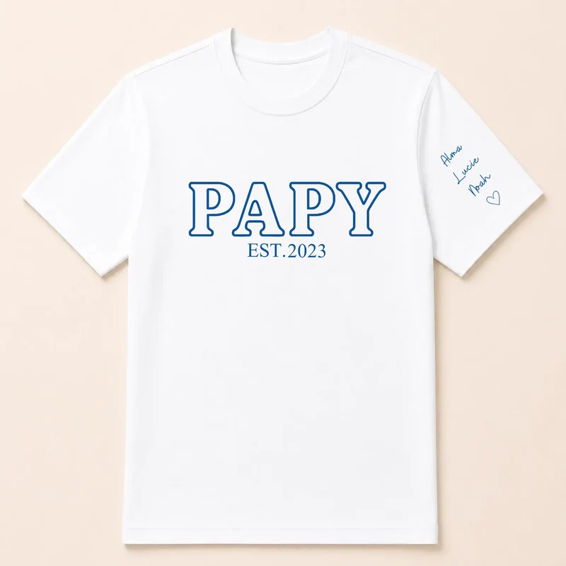 T-shirt personnalisé futur grand-père - Annonce de grossesse