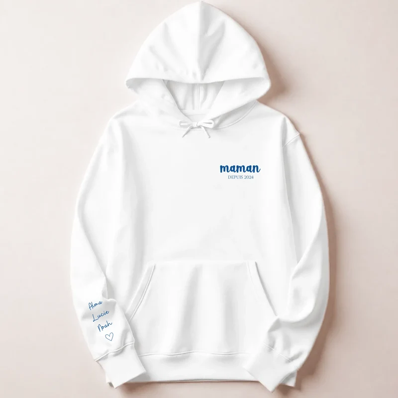T-shirt personnalisé maman - Depuis brodé