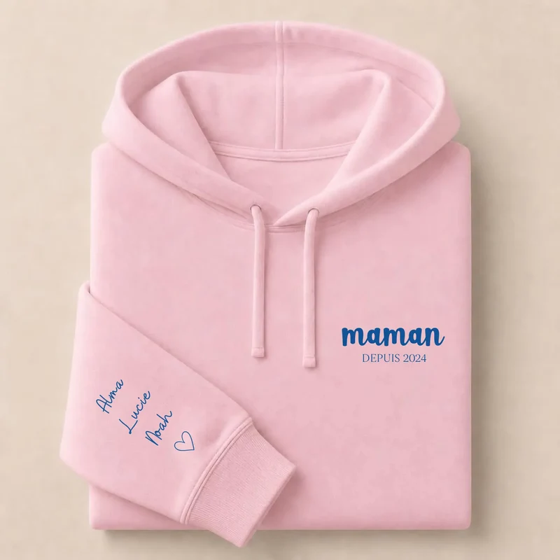 T-shirt personnalisé maman - Depuis brodé