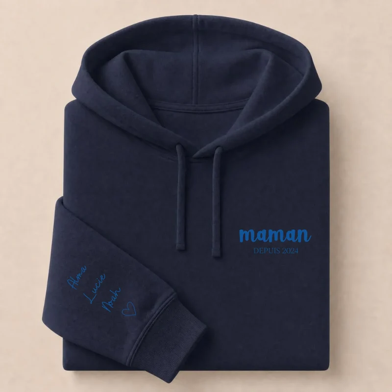 T-shirt personnalisé maman - Depuis brodé