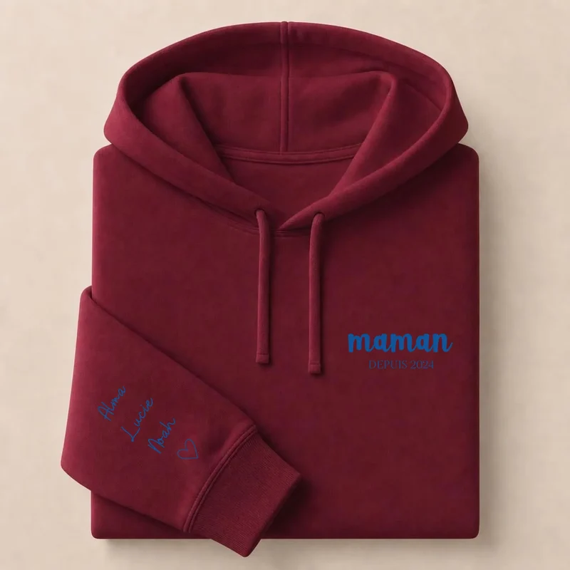 T-shirt personnalisé maman - Depuis brodé