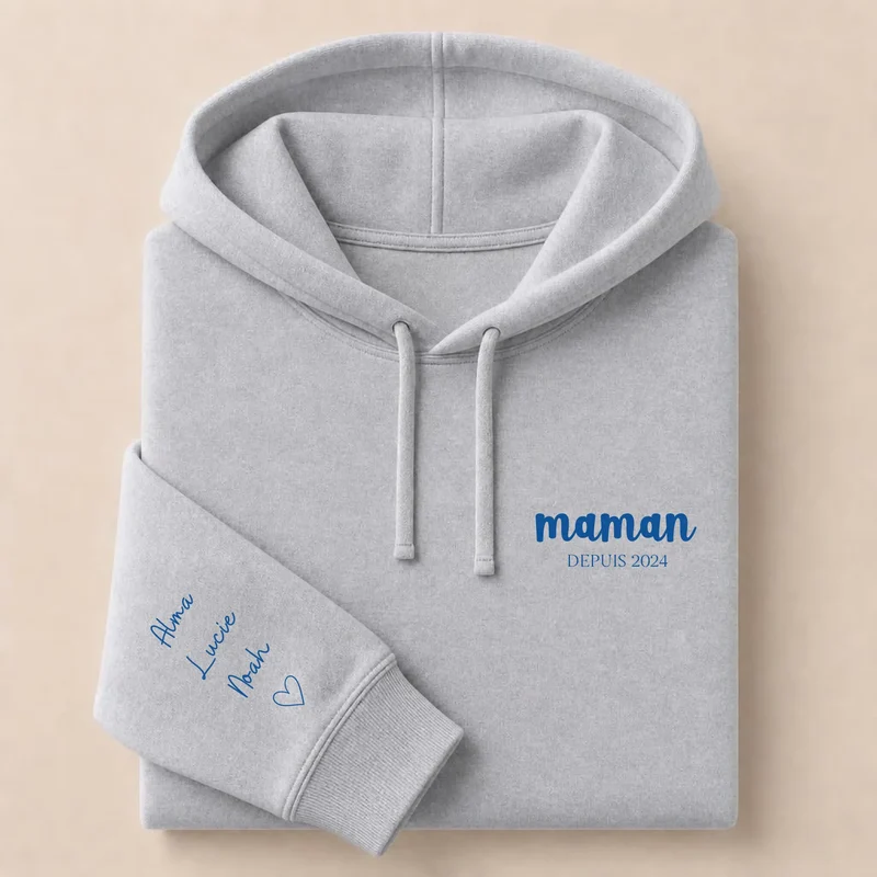 T-shirt personnalisé maman - Depuis brodé
