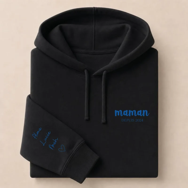 T-shirt personnalisé maman - Depuis brodé