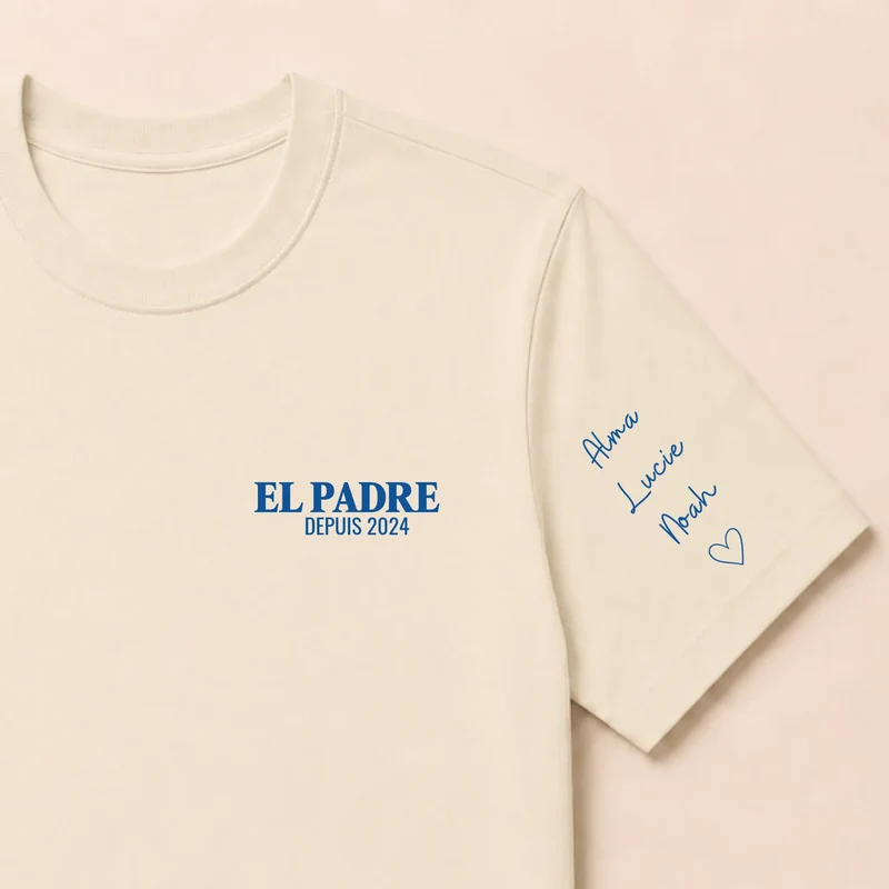 T-shirt personnalisé papa - El padre