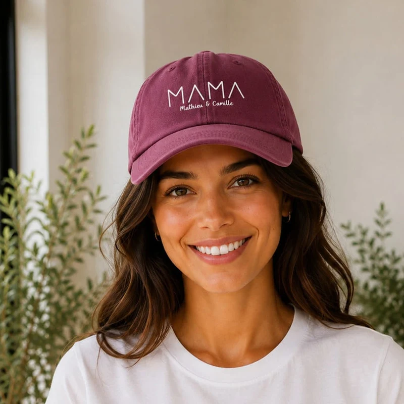 Casquette personnalisée couple - Maman papa