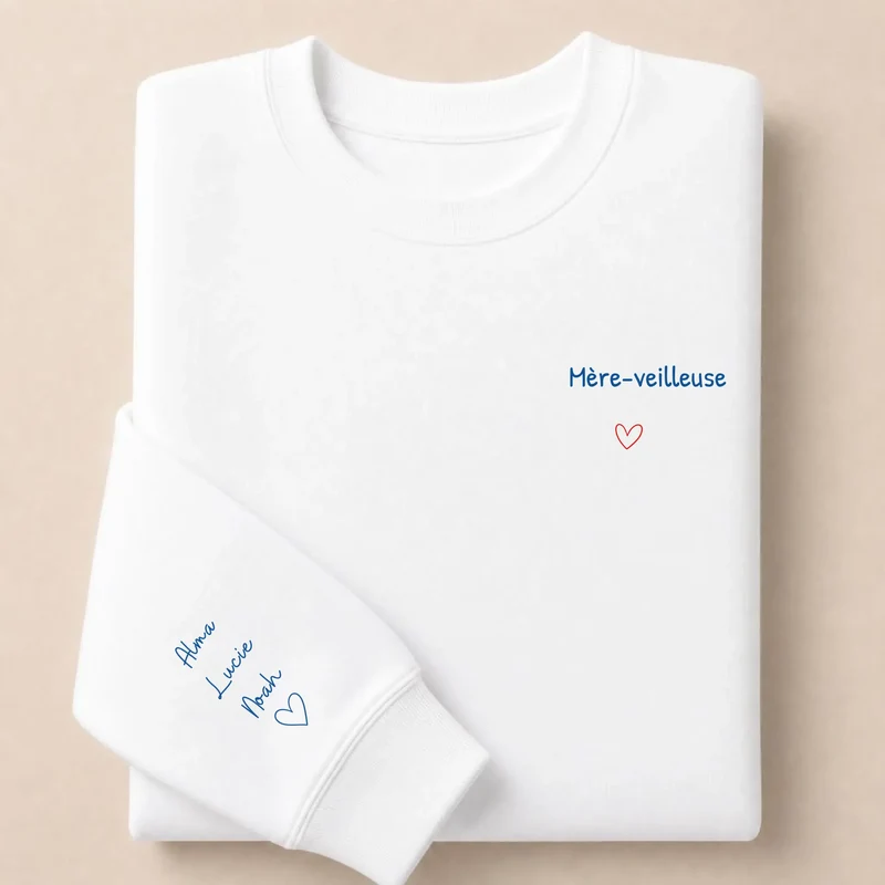 Pull personnalisé maman - Mère-veilleuse