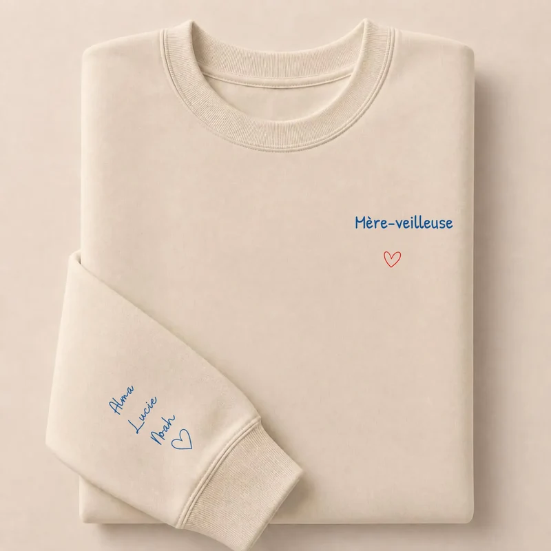 Pull personnalisé maman - Mère-veilleuse