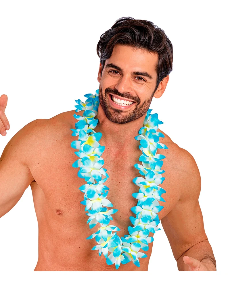 Blaue Hawaii Blütenkette