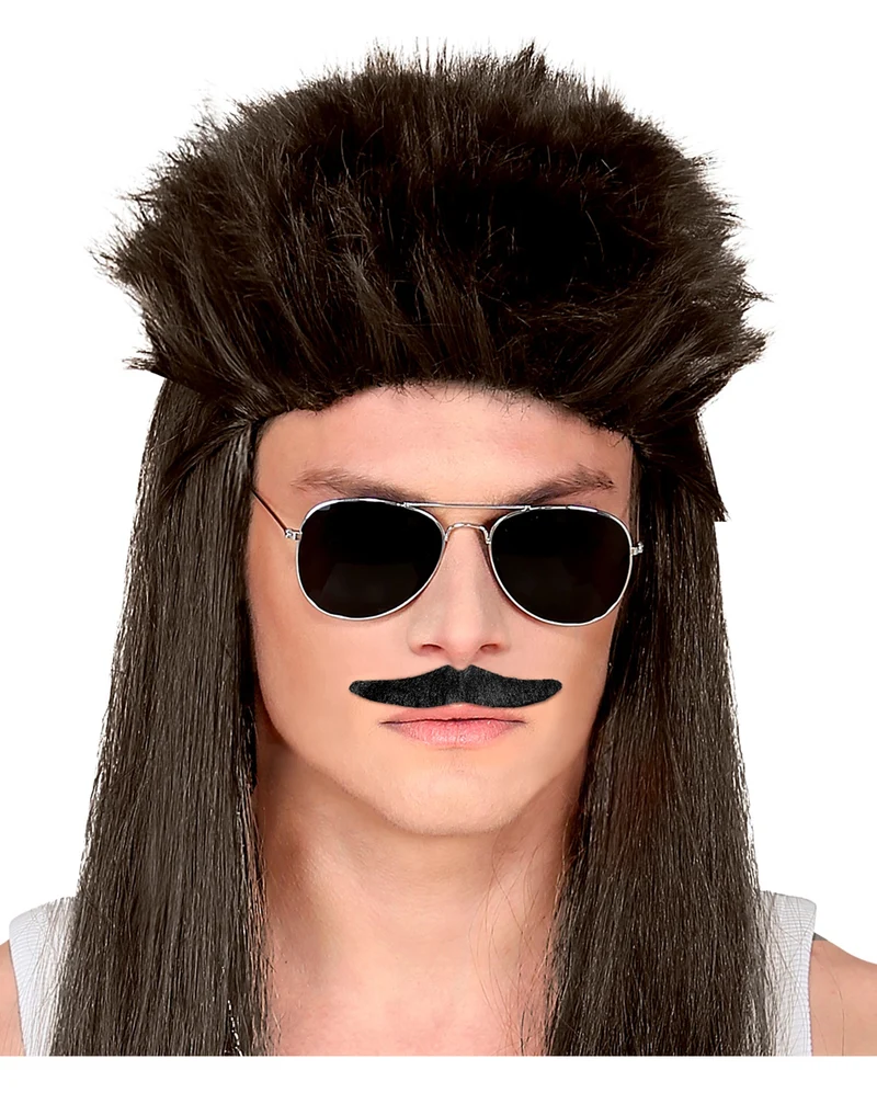 Schwarze Schnurrbärte als Set