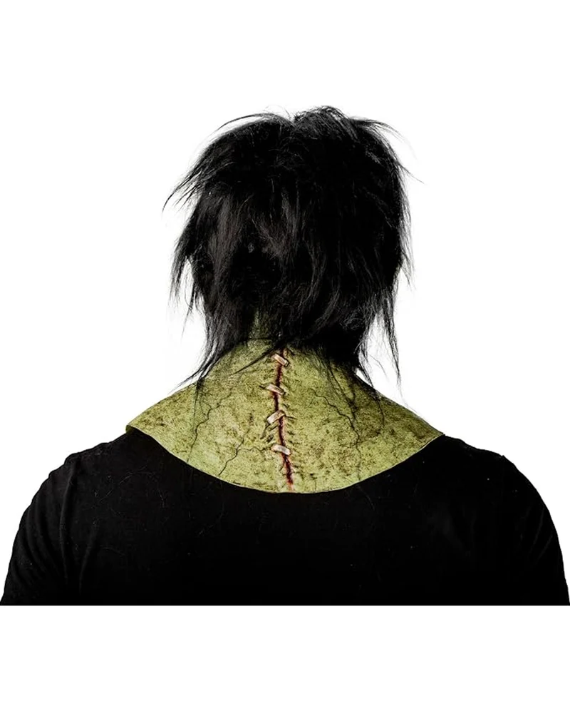 Grüne Frankenstein Monster Maske mit Haaren