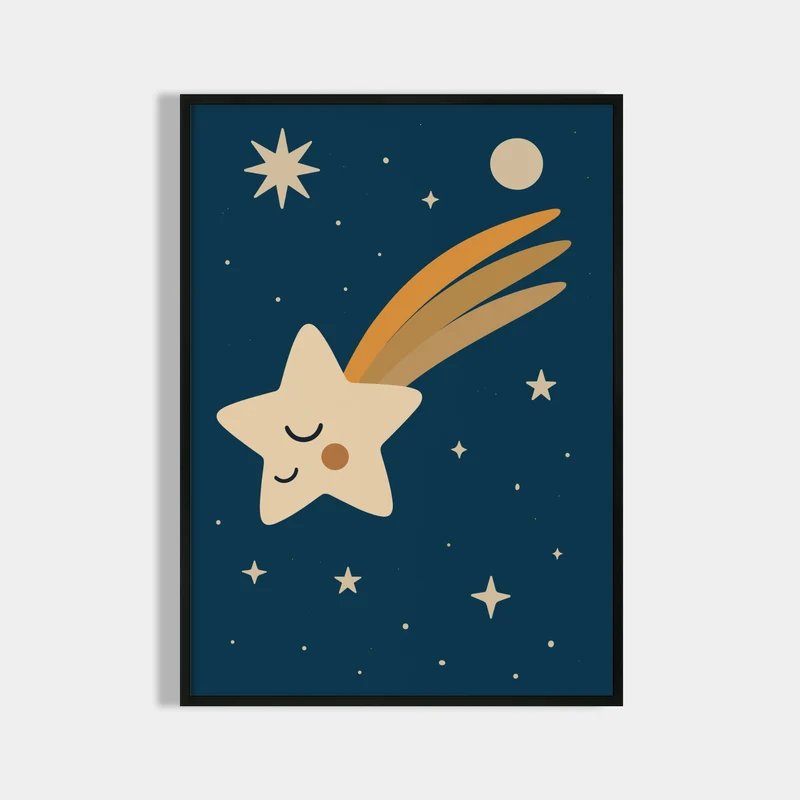 Kinderzimmer Poster personalisiert mit Namen, Babyzimmer Deko Weltraum Bilder, Astronaut Poster, Baby Geschenk Geburt Eltern, Poster Prints