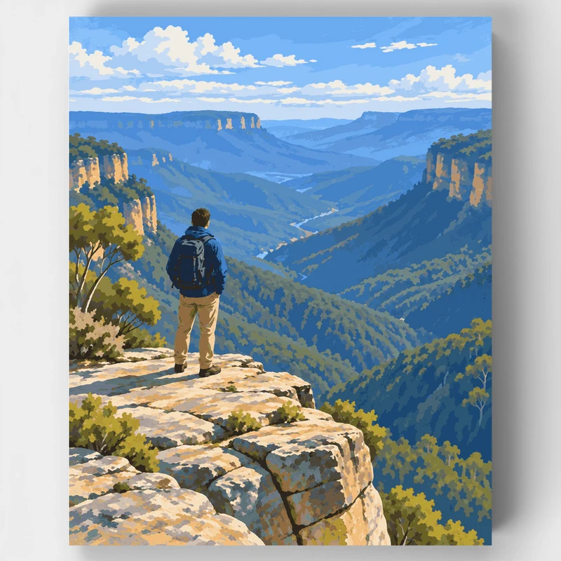 Grose Valley Lookout - Paint by Numbers Kit