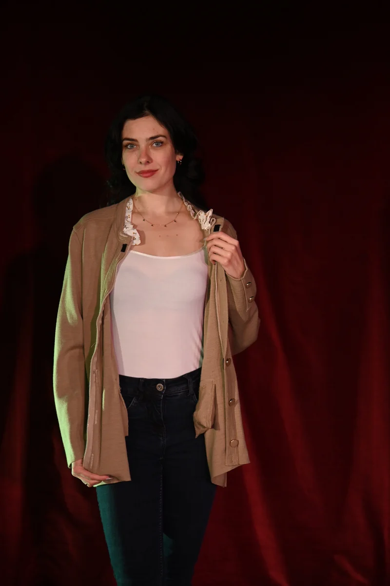 Jacke - Großmutters Strickjacke - W196