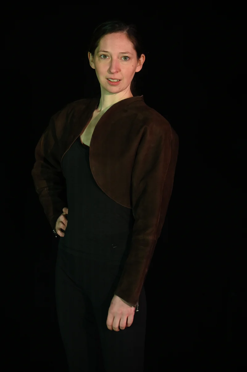 Jacke - Bolero aus Nubuk-Leder - W195