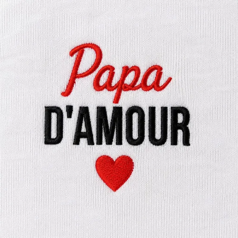 T-shirt personnalisé papa - Papa d'amour