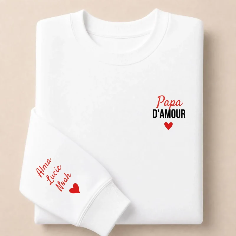 T-shirt personnalisé papa - Papa d'amour